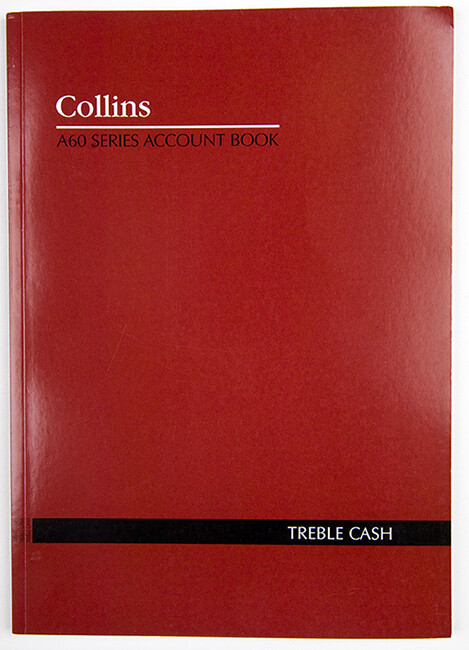 ACCOUNT BOOK COLLINS A60 TREBLE CASH