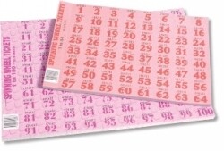 SP- TICKETS CHOCOLATE WHEEL 1-100 PAD