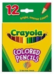 PENCIL COLOURED CRAYOLA HALF PK12