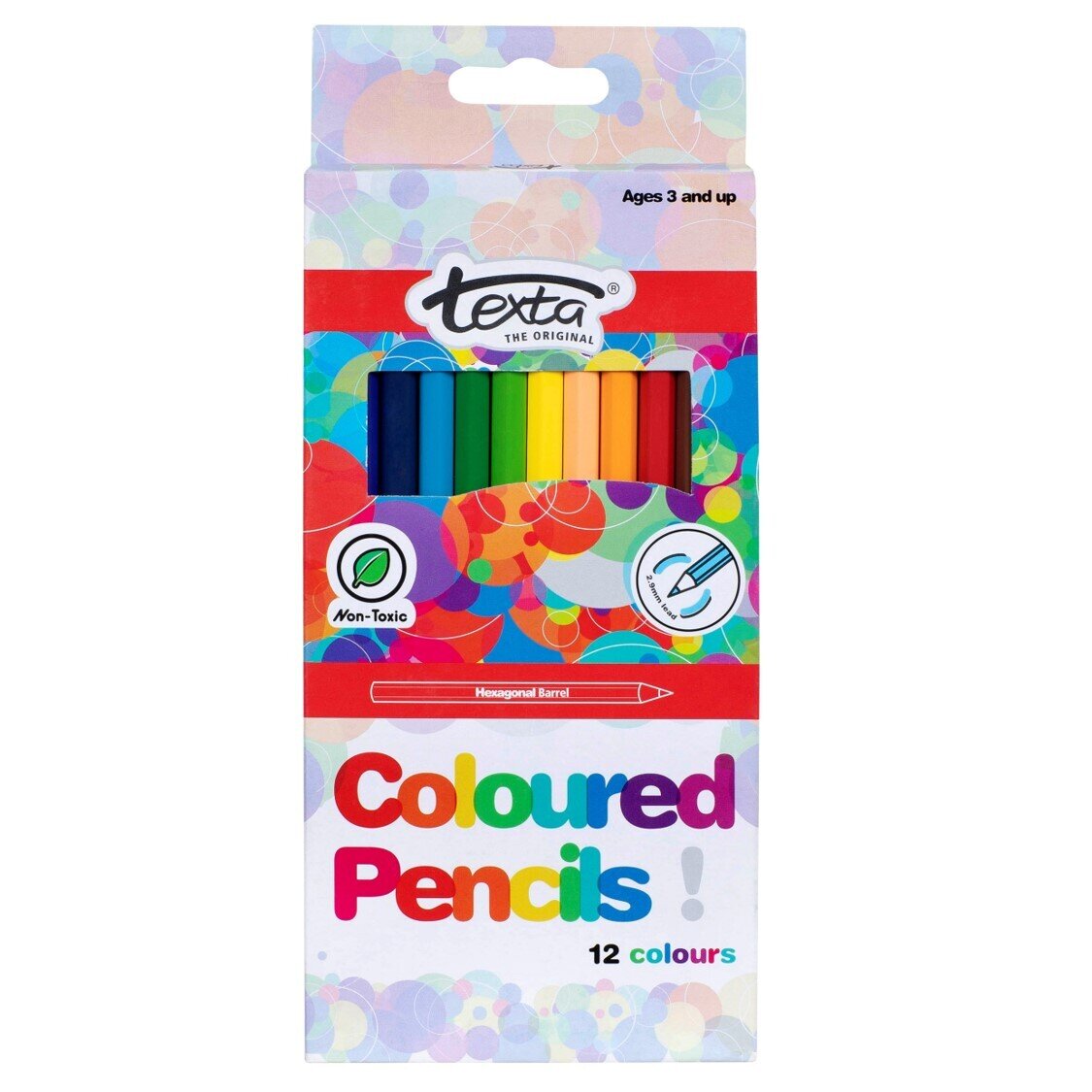 PENCIL COLOURED TEXTA PK12