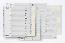 SP- DIVIDERS BANTEX A4 PP GREY JAN-DEC