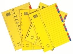 DIVIDERS BANTEX A4 BRIGHT A-Z