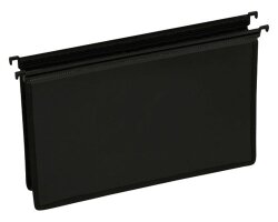 SUSPENSION FILE C/LAND EXECUTIVE H/DUTY PP 76MM CAP BLACK PK5