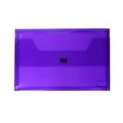 DOCUMENT WALLET FOLDERMATE FC POP GEAR PP HOOK & LOOP CLOSURE PURPLE