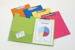 CLIPFOLDER BEAUTONE A4 PVC TROPICAL ASST PK10