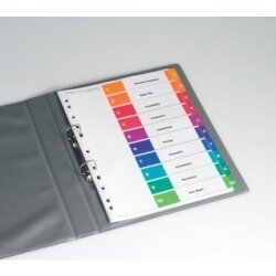 DIVIDERS AVERY A4 L7411-12 READYINDEX 1-12