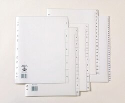 DIVIDERS MARBIG A4 PP 1-20 TAB GREY