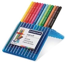 PENCIL COLOURED STAEDTLER ERGOSOFT AQUARELL WLT12