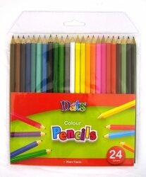 DATS COLOURED PENCILS F/L 24's (836)