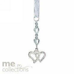 WEDDING CHARM ME DOUBLE DIAMANTE HEART