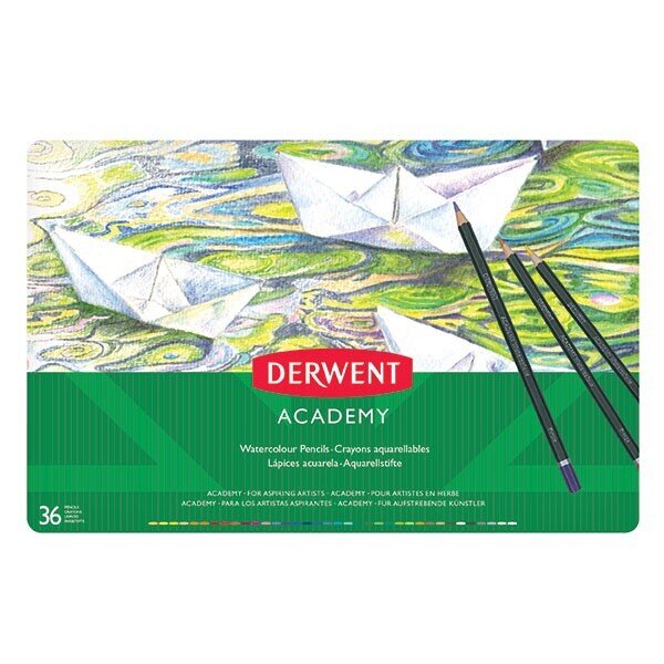 SP - PENCIL COLOURED DERWENT ACADEMY WATERCOLOUR SET PK36