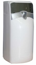 AIR FRESHENER CLEANLINK SPRAY DISPENSER W/ CHANGEABLE SETTINGS WHITE