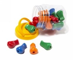 PENCIL GRIP EC SOFT PLASTIC ERGONOMIC COLOURFUL JAR 24