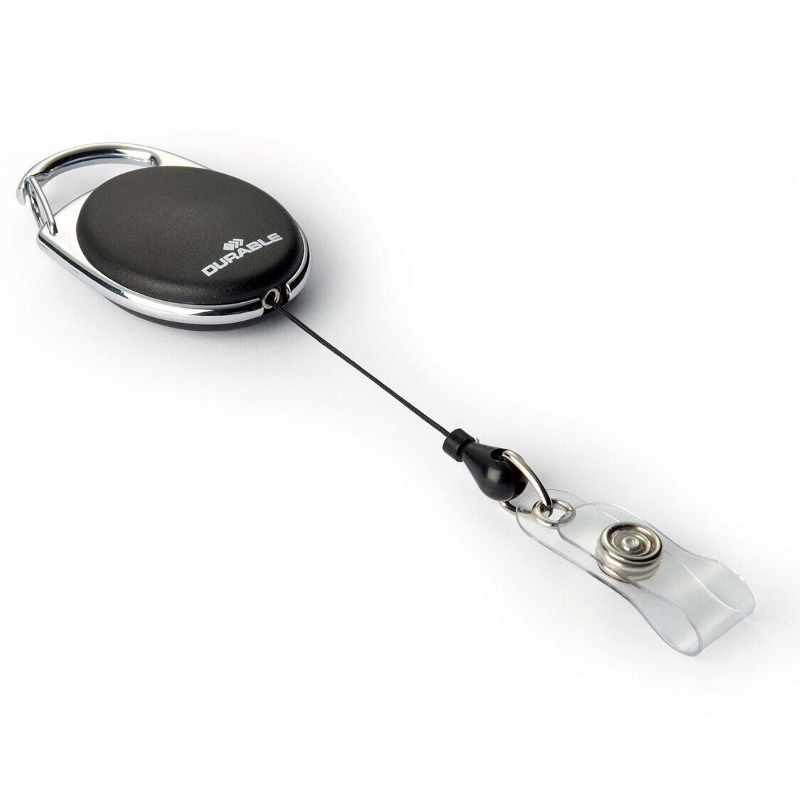 SP- CARD HOLDER DURABLE BADGE REEL 80CM BLK (10)
