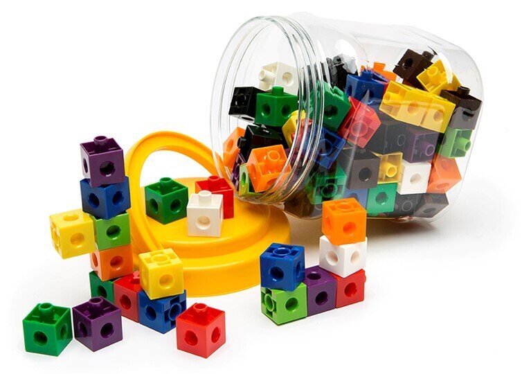 SP- LINKING CUBES LCBF 20MM 10 ASST COLOURS JAR 100