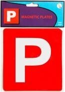 P PLATE RED MAGNETIC 330