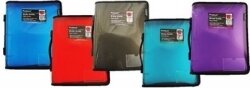 BINDER BUDDY PROTEXT A4 3 RING 25MM WITH ZIPPER/HANDLE RED