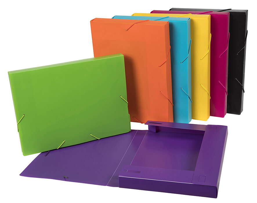 DOCUMENT BOX MARBIG SOFT COVER ASST