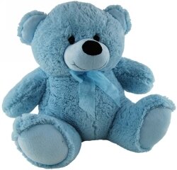 SP- SOFT TOY ELKA 40CM BEAR JELLY LIGHT BLUE