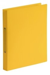 BINDER MARBIG A4 2 RING 25MM SOFT TOUCH YELLOW