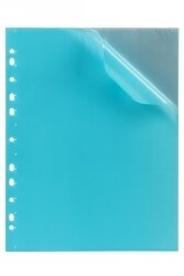 DISPLAY BOOK MARBIG A4 BINDER 10 POCKET SOFT TOUCH MARINE