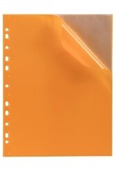 DISPLAY BOOK MARBIG A4 BINDER 10 POCKET SOFT TOUCH ORANGE