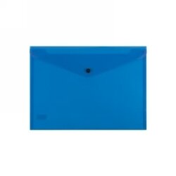 DOCUMENT FOLDER BANTEX A4 BUTTON BLUE