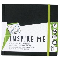 GRAPHIK INSPIRE ME BOOK DERWENT SMALL BLACK 80PG