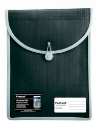 ATTACHE CASE PROTEXT FILE WITH ELASTIC CLOSURE BLACK