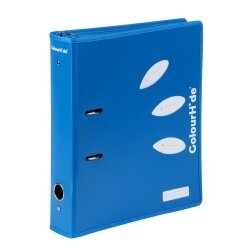 LEVER ARCH COLOURHIDE A4 70MM ZIPPER BLUE