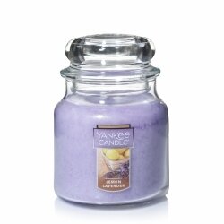 CANDLE YANKEE CLASSIC MEDIUM JAR LEMON LAVENDER