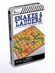 BOARD GAME TIN CLASSIC SNAKES AND LADDERS