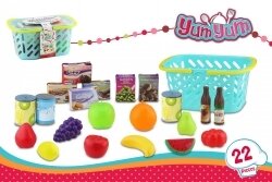 TOY PLAY SET FOOD SHOPPING 22 PIECES