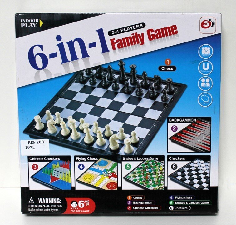 TOY 6 IN 1 MAGNETIC TRAVEL COMPEND