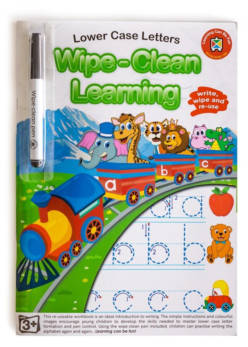 BOOK LCBF WIPE CLEAN LEARNING LOWER CASE LETTERS