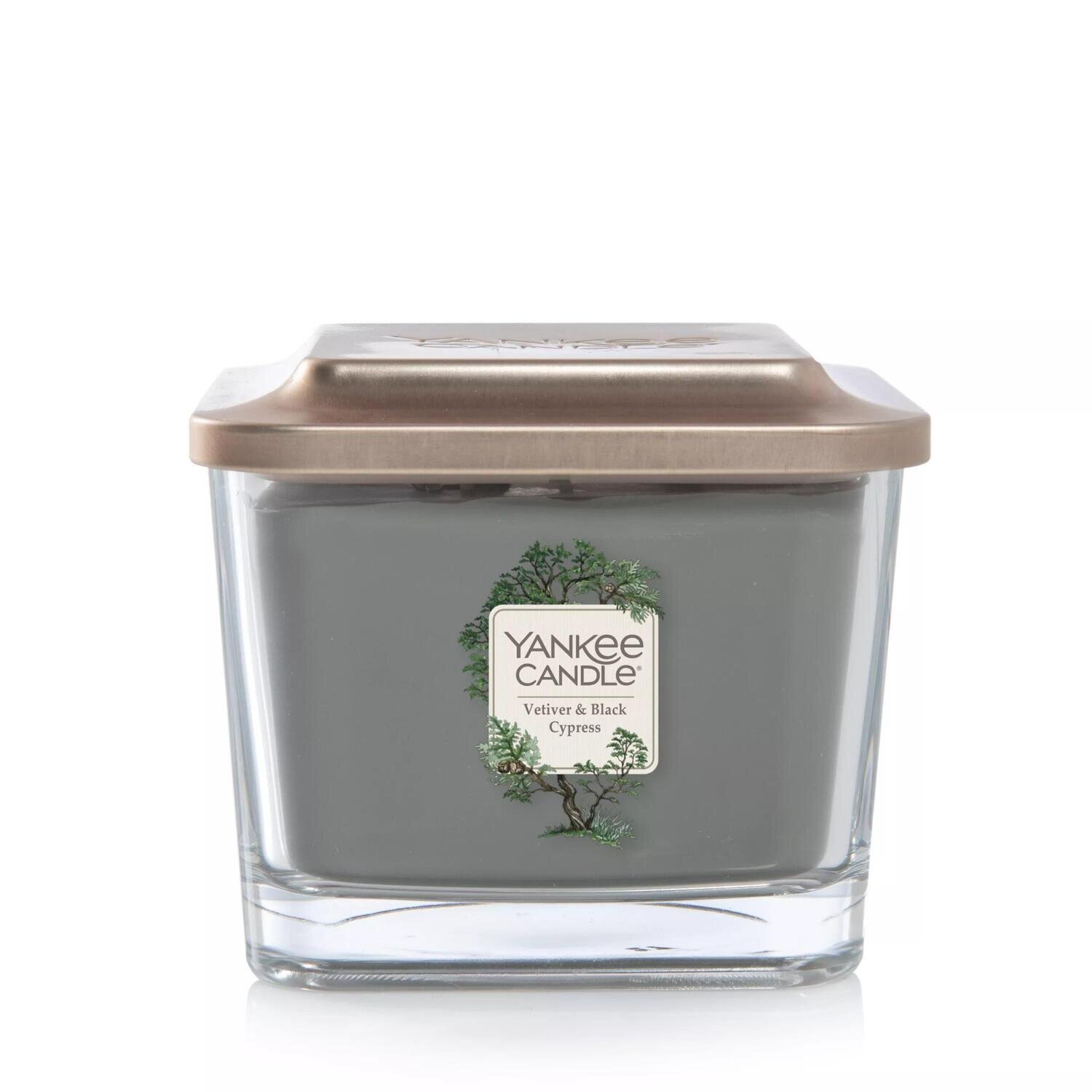 CANDLE YANKEE ELEVATION MEDIUM VETIVER & BLACK CYPRESS