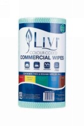 COMMERCIAL WIPES LIVI ESSENTIALS GREEN