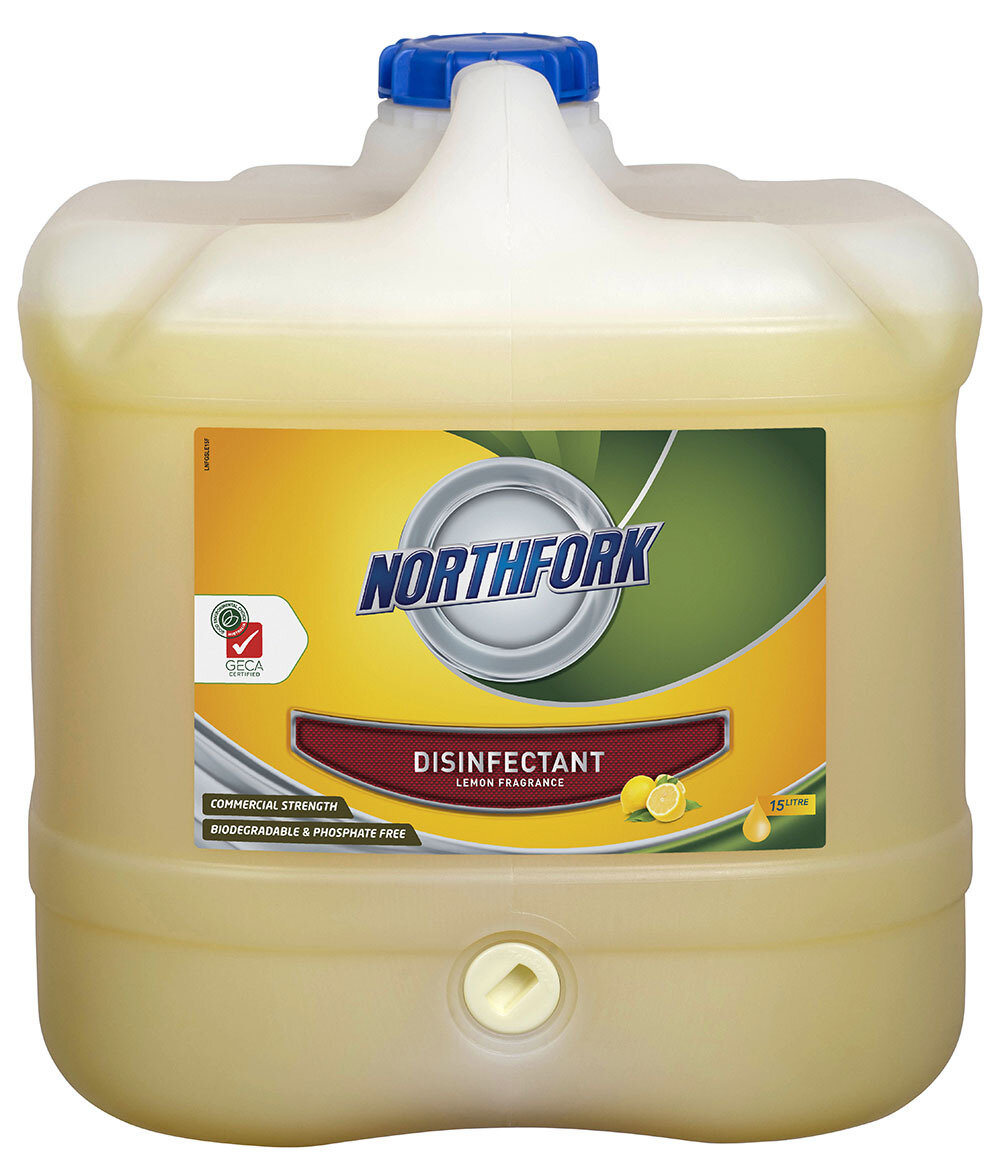 DISINFECTANT SANITISER NORTHFORK 15LTR GECA LEMON