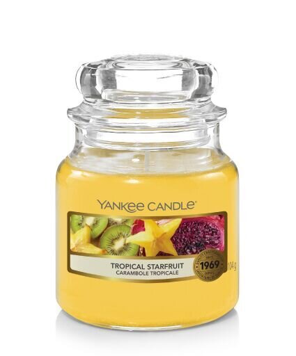 CANDLE YANKEE CLASSIC SMALL JAR TROPICAL STARFRUIT