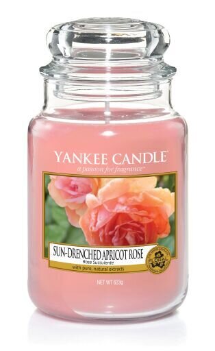 CANDLE YANKEE CLASSIC LARGE JAR SUN DRENCHED APRICOT ROSE