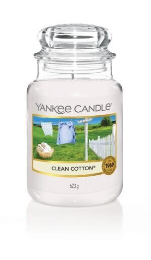 CANDLE YANKEE CLASSIC LARGE JAR CLEAN COTTON