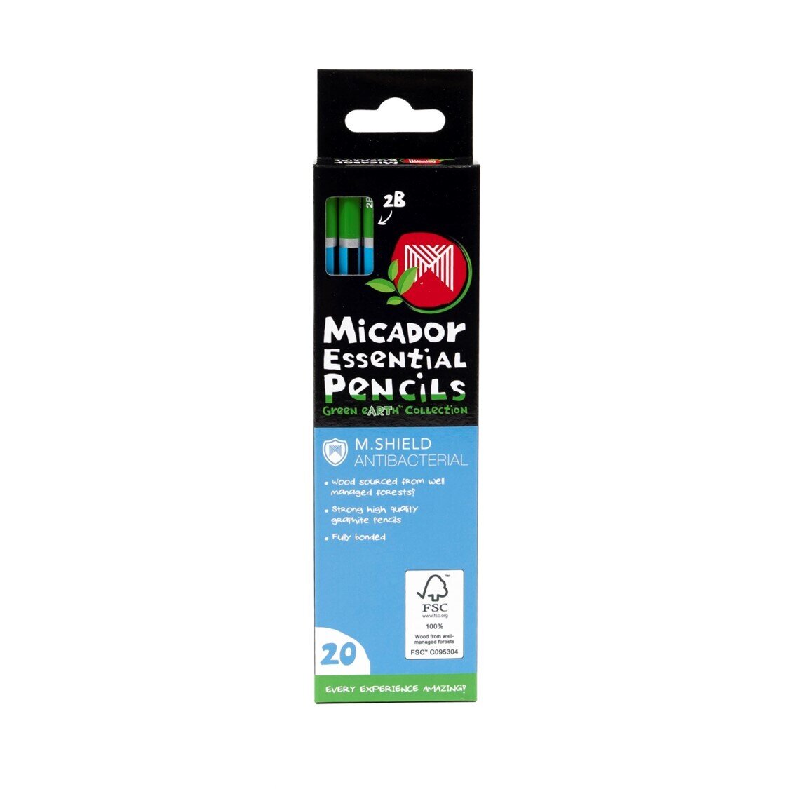 PENCIL LEAD MICADOR GRAPHITE ESSENTIAL FSC 100% 2B BX20