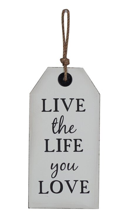 GIFT ACP 24X12X2CM WALL ART LIVE THE LIFE YOU LOVE