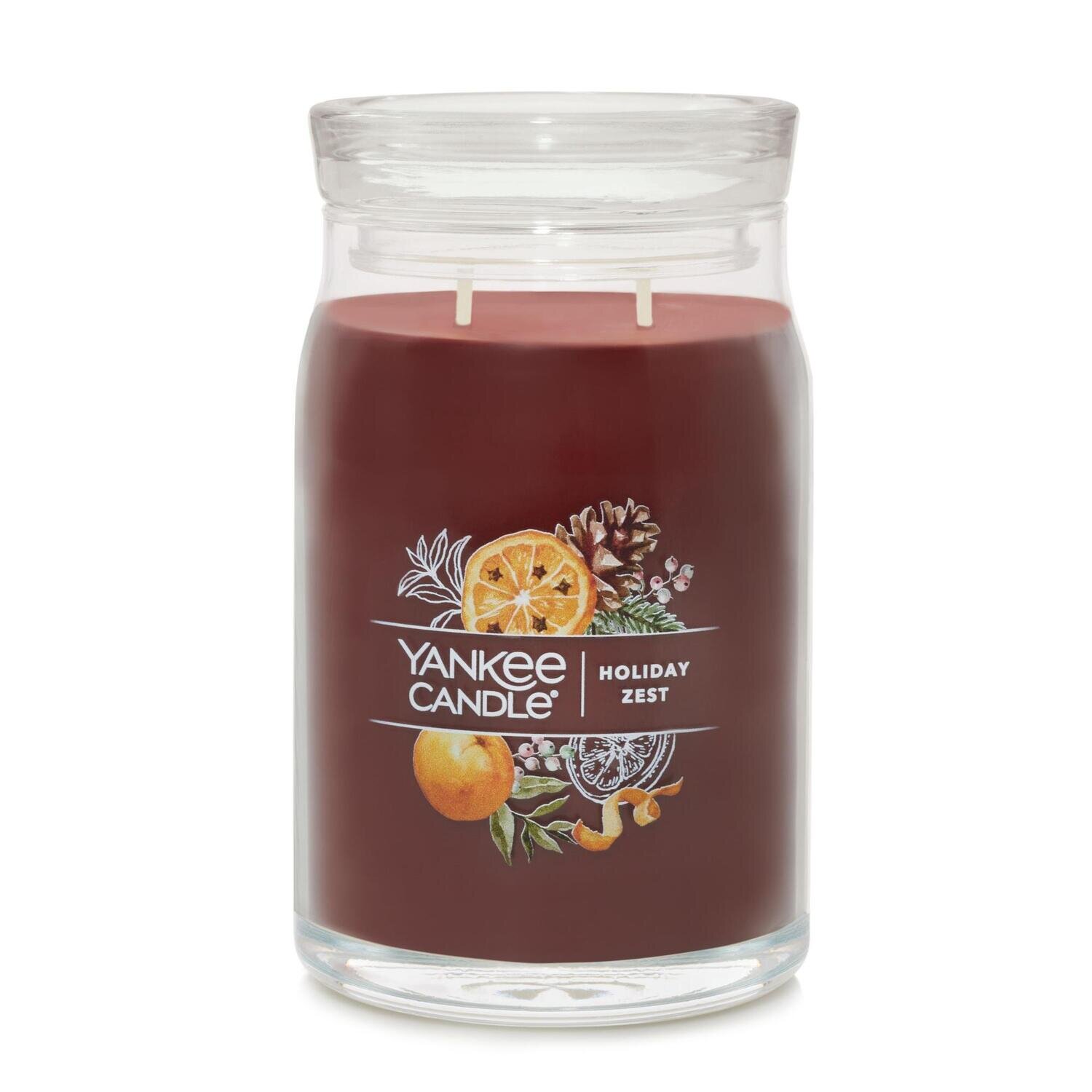 CANDLE YANKEE SIGNATURE LARGE JAR HOLIDAY ZEST