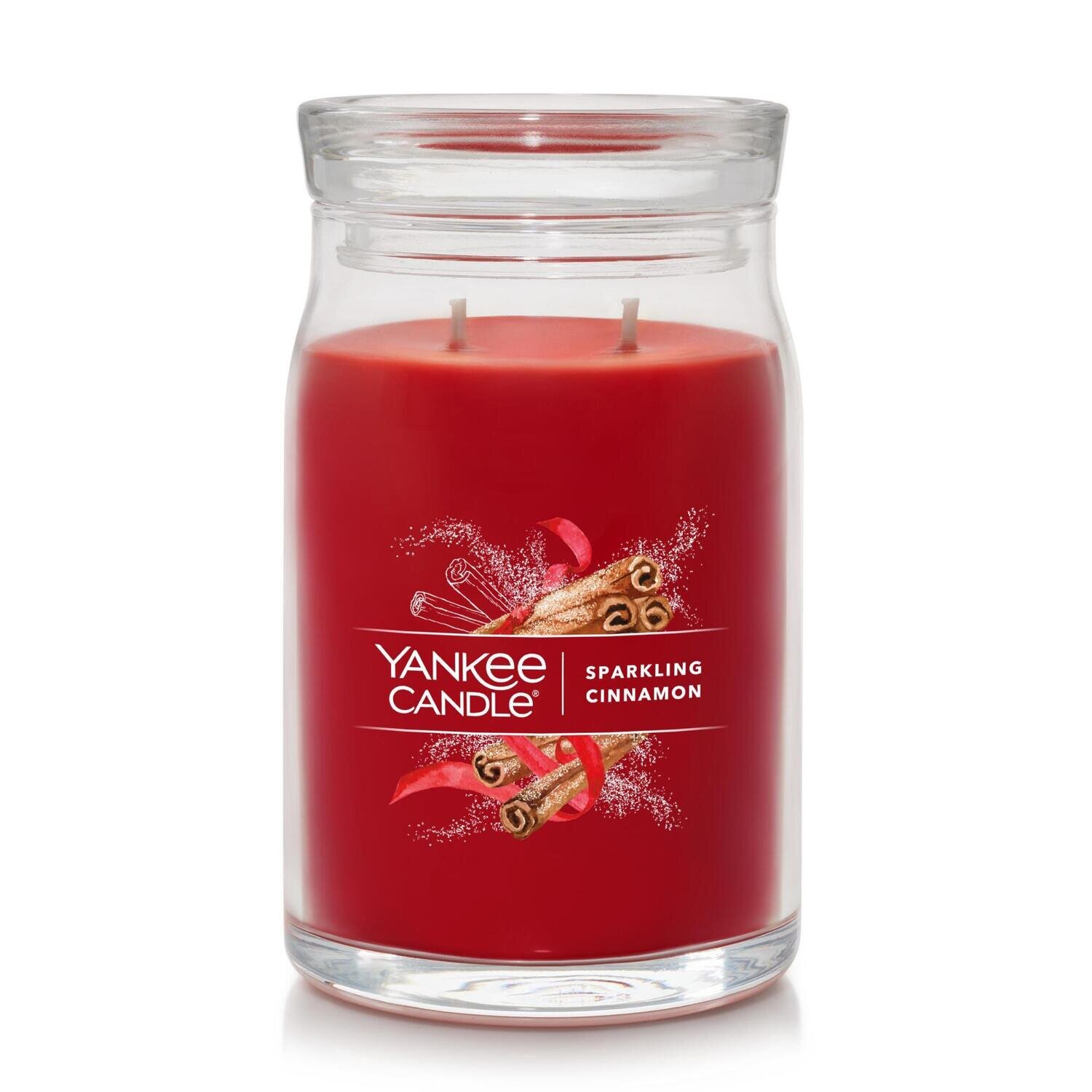 CANDLE YANKEE SIGNATURE LARGE JAR SPARKLING CINNAMON