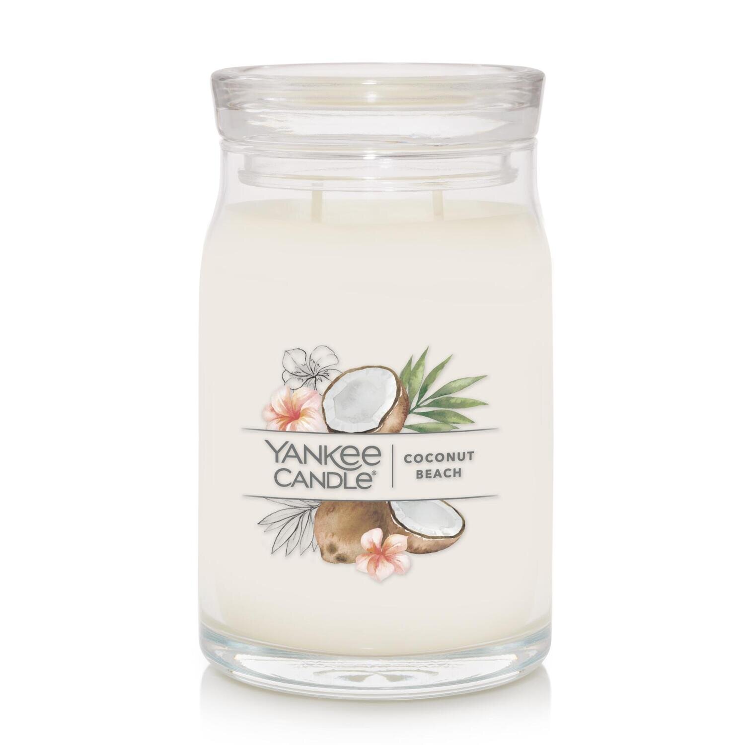 CANDLE YANKEE SIGNATURE LARGE JAR COCONUT BEACH