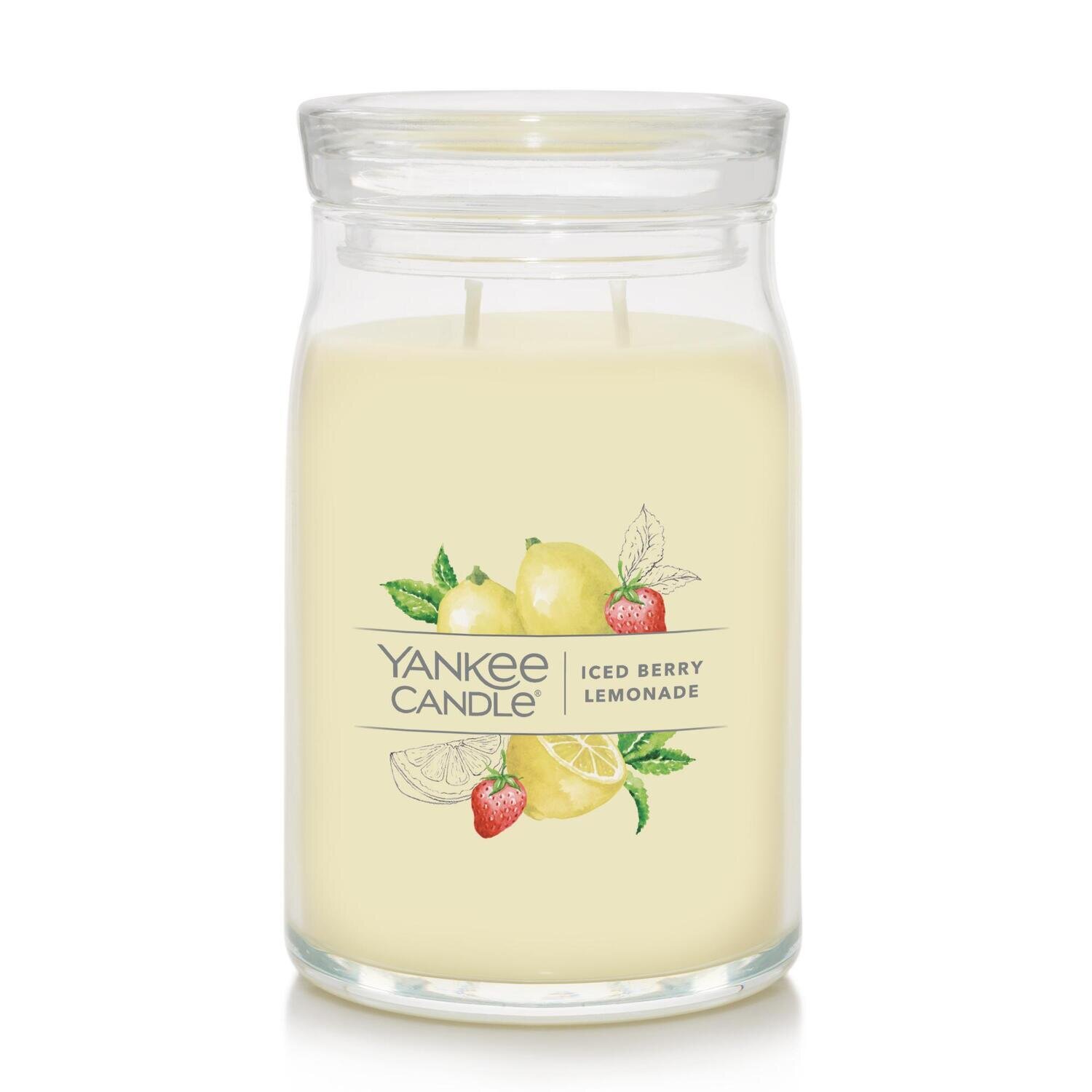 CANDLE YANKEE SIGNATURE LARGE JAR ICED BERRY LEMONADE