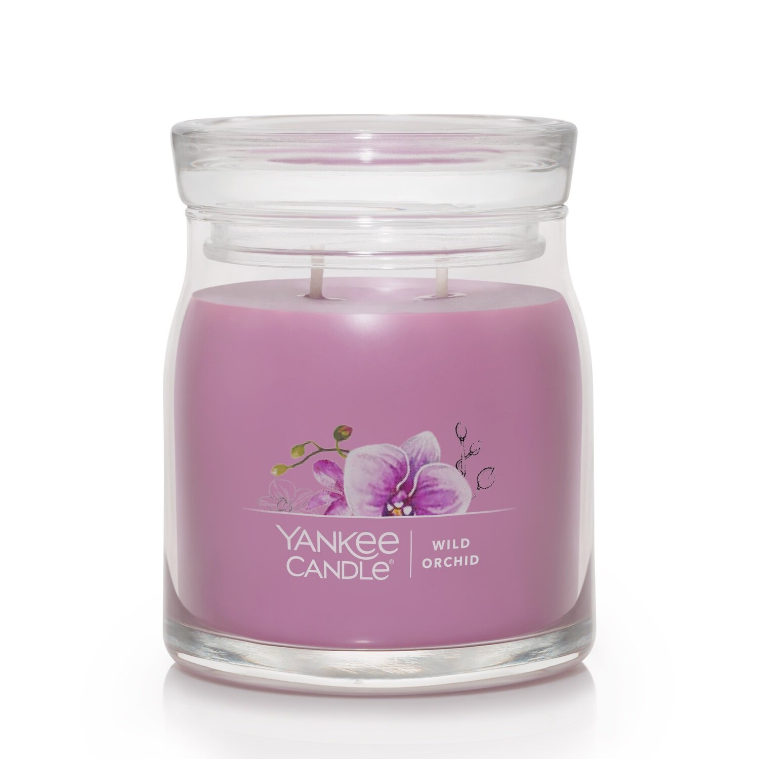 CANDLE YANKEE SIGNATURE MEDIUM JAR WILD ORCHID