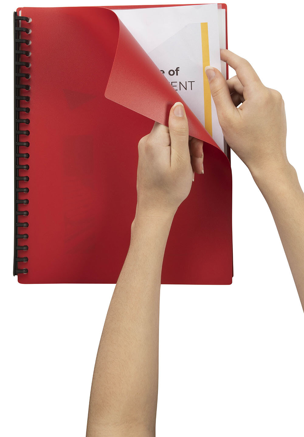 SP- DISPLAY BOOK MARBIG A4 REFILLABLE RED 40PGPG
