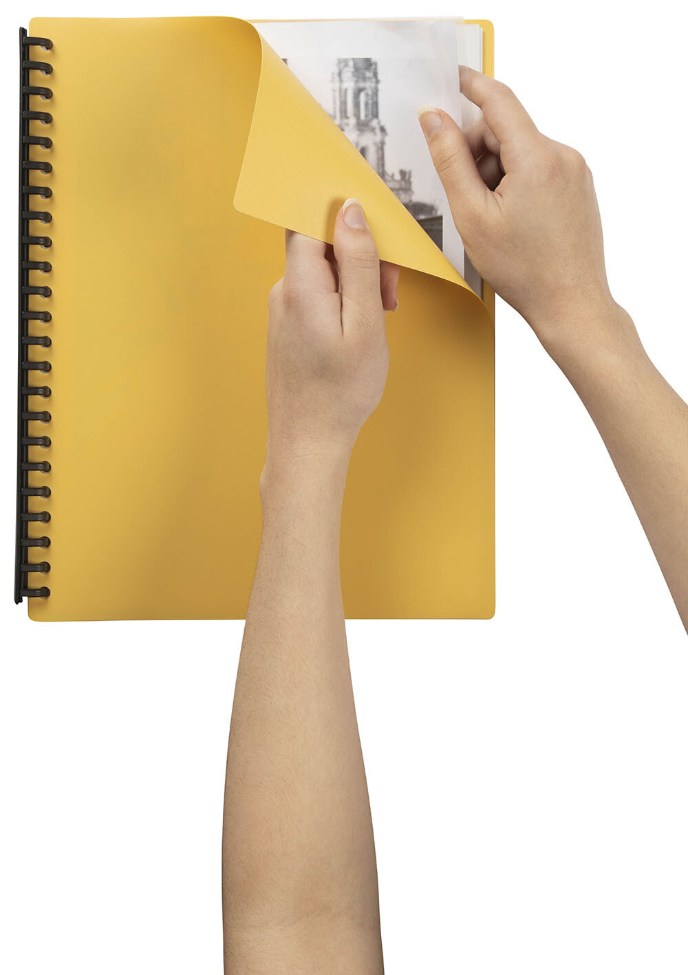 SP- DISPLAY BOOK MARBIG A4 REFILLABLE YELLOW 40PGPG
